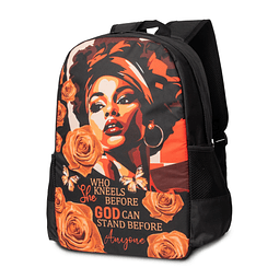 Mochila afroamericana para mujer, mochila para ordenador por