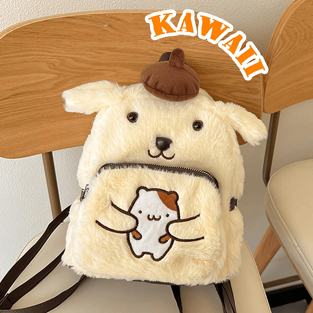 Mochila Kawaii Linda Bolsa de Felpa, Mochila Anime Bolsas de