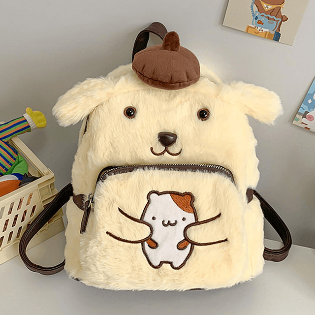 Mochila Kawaii Linda Bolsa de Felpa, Mochila Anime Bolsas de