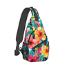 Hawaii Hawaiian Sling Bag,Mochila bandolera multiusos para m