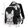 Mochila Bookbag Lindo Bulldog Francés Bolsa Escolar Bolsa de