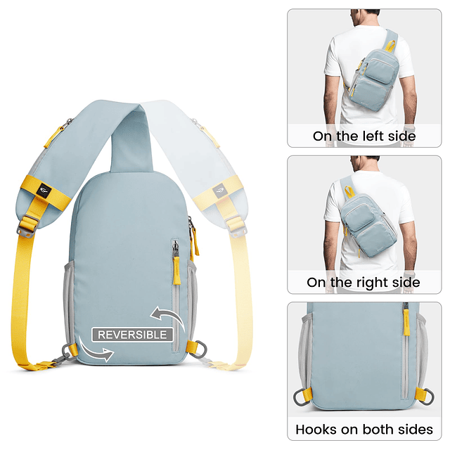 Bolso bandolera, mochila cruzada ligera, bolso de hombro con