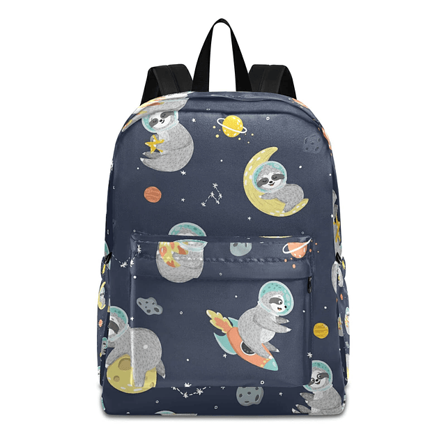 Mochila con diseño de planeta astronauta perezoso, mochila d