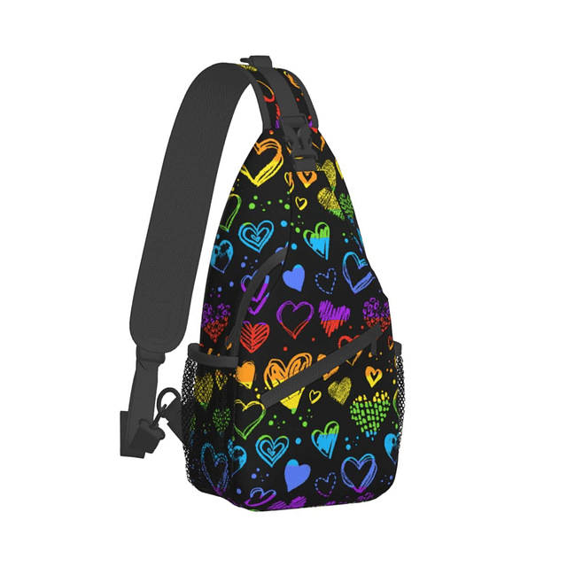 Rainbow LGBT Pride Sling Mochila, multiusos Lgbt Crossbody b