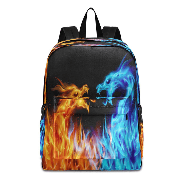 Cool Dragon Fire Mochila Bolsa de viaje para hombres y mujer