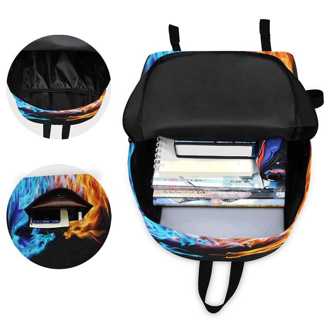 Cool Dragon Fire Mochila Bolsa de viaje para hombres y mujer