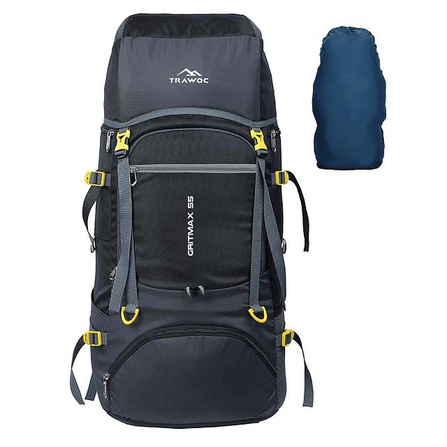 Mochila de viaje de 55L para deportes al aire libre, campame