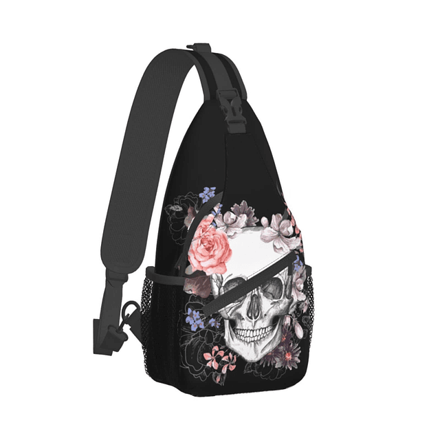 Skull Sling Bag Crossbody Sling Mochila Viaje Senderismo Day