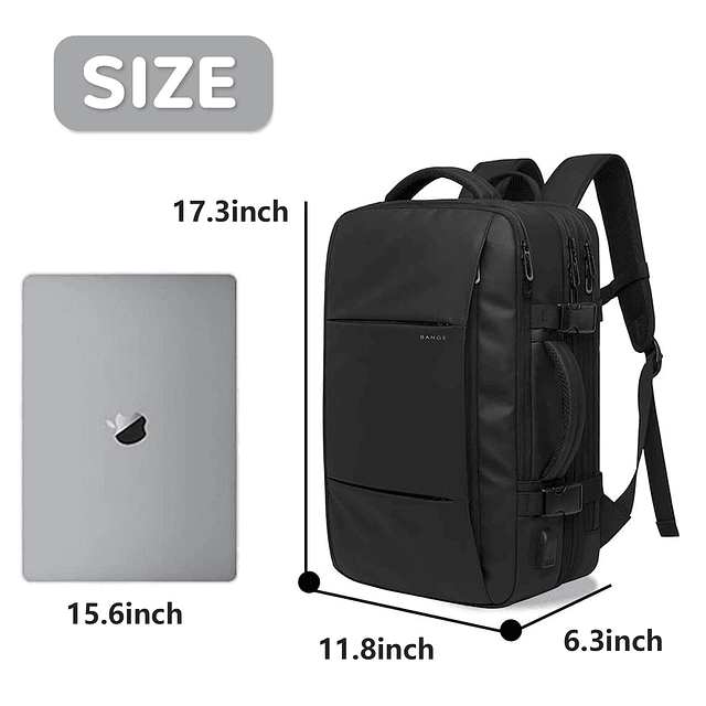 Mochila de viaje para hombres y mujeres Mochila de mano de 4