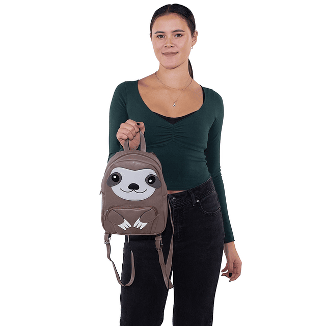 Sleepyville Critters - Mochila Mini Perezoso en Material de