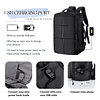 Mochila para computadora portátil de negocios expandible de