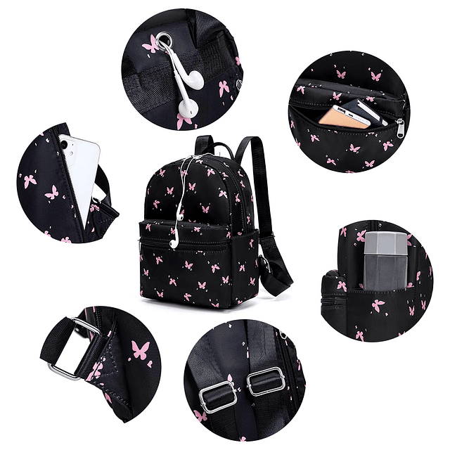 Lindo bolso de mochila de música de moda para niñas, mujeres