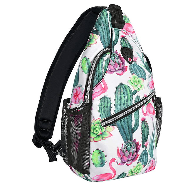 Mochila Sling,Bolso bandolera tipo bandolera con cuerda y pa