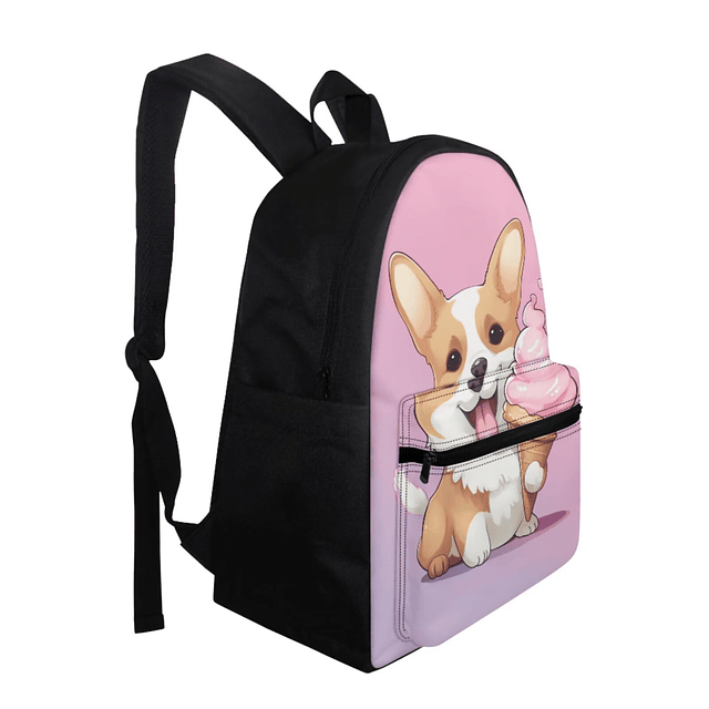 Mochila Ice Cream Corgi para niñas de gran capacidad, juego