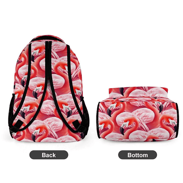 Mochila de flamenco para niños, niñas y niños, escuela, 16.0