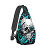 Pulpo y Calavera Sling Bag Mujeres Crossbody Pecho Mochila S