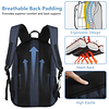 Mochila para computadora portátil de viaje de negocios, bols