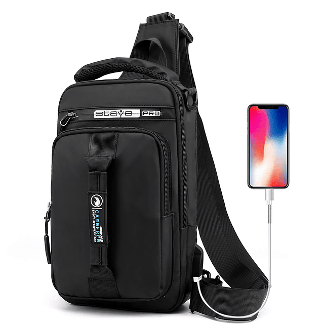 Bolso bandolera para hombre, mochila impermeable, bolso cruz