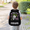 Mochila Panda para niñas, 16 pulgadas, color negro, Just a G