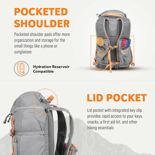 Gallagator 20 Daypack - Bolsa de viaje a mochila de senderis