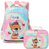 Mochila Fox para niñas, mochila escolar para niños, juego de