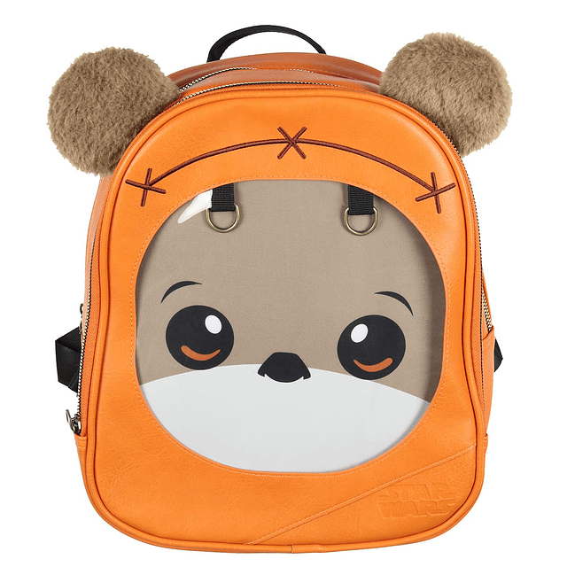 Mochila Star Wars Ewok Orejas 3D Mini mochila de cuero sinté