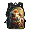 Mochila escolar de conejillo de indias con diseño de conejil