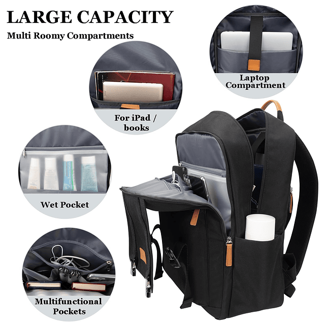 Mochila de viaje para computadora portátil Mochila de trabaj