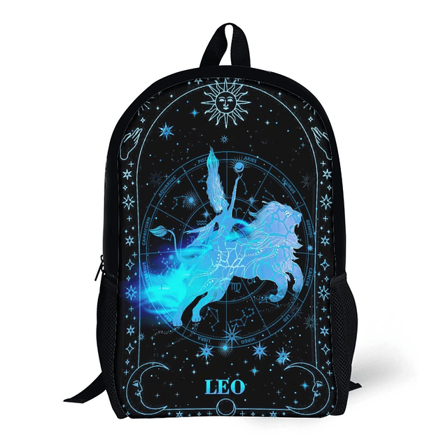 Mochila escolar para estudiantes Leo de 17 pulgadas, mochila