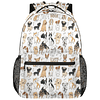 Mochila con estampado de perro Doodle lindo para la escuela,