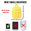 Juego de mini mochila preescolar ~ Paquete de 4 piezas con m