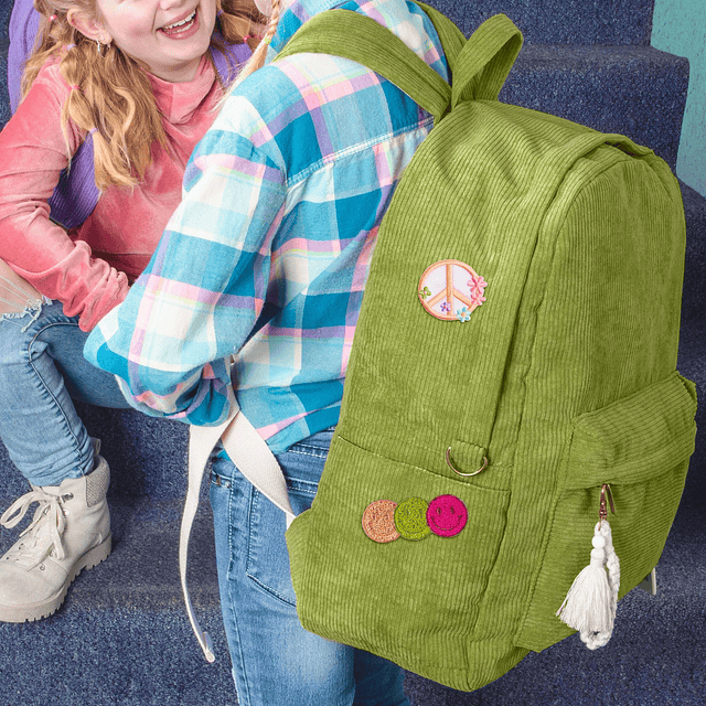 Style.Lab Mochila para niños, Mochila de Viaje de Pana con c