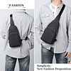 Mochila bandolera para hombre, bolso de pecho, bandolera, bo