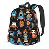 Mochila para ordenador portátil con fondo negro robot para h