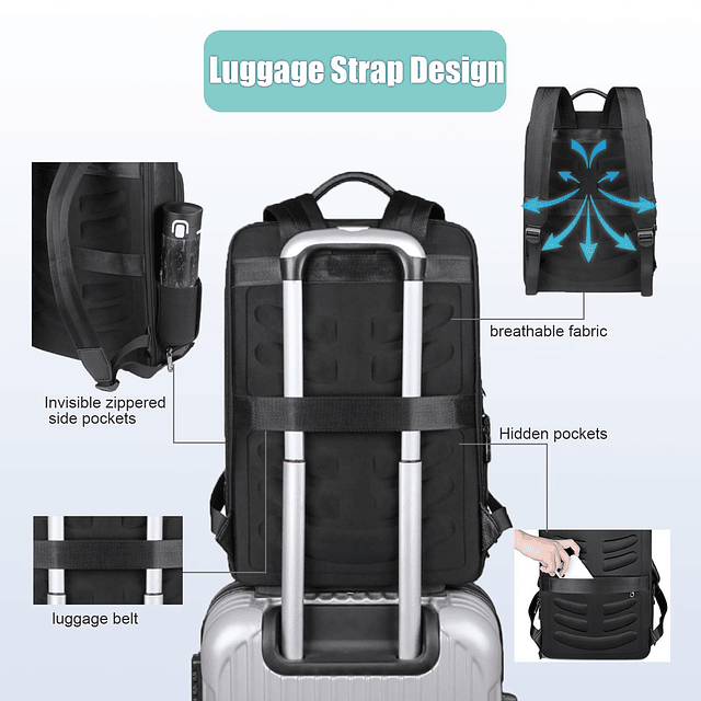 Mochila para computadora portátil para hombres Mochila de vi