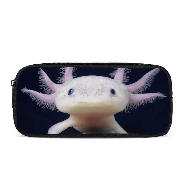 Mochila Axolotl 2 en 1 con estuche escolar para lápices para