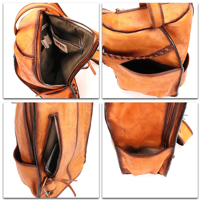 Bolso bandolera de cuero genuino para hombre, bolso bandoler