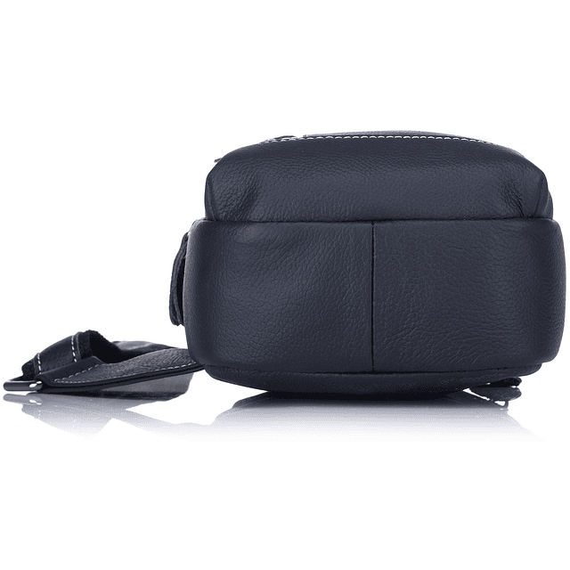 Bolso bandolera de cuero genuino, bolso cruzado informal de