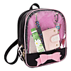 FF1 Candy Leather Bow Backpack Clear Beach Girls Bag Ita Bag