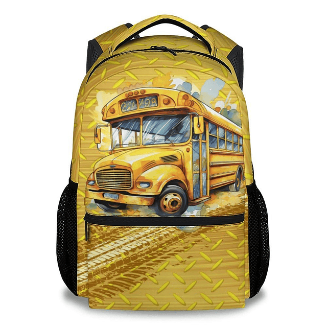 Mochila de autobús escolar para niños y niñas, mochila escol