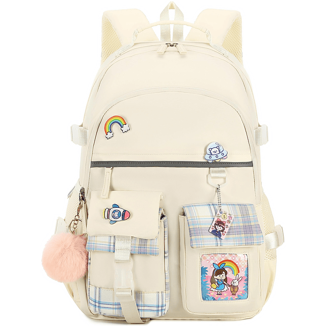 Linda mochila escolar para niñas, mochila para la escuela, m