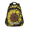 Mochilas de calavera y girasoles ligeras para ordenador port