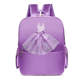 Linda mochila de baile de ballet, bolsa de baile con vestido