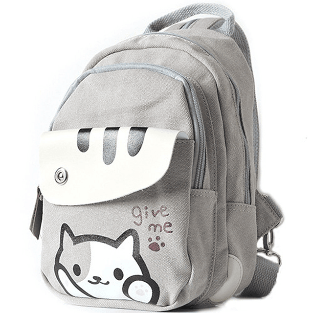 Mochila de hombro multifuncional de anime Mochila de gato de