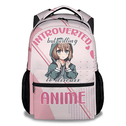 Mochila escolar anime para niñas, mujeres – Mochilas rosas d