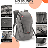 MANUEKLEAR Mochila de Senderismo pequeña de 28 L para Hombre