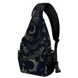 Moon Sling Bag para mujeres hombres pecho mochila viaje cros