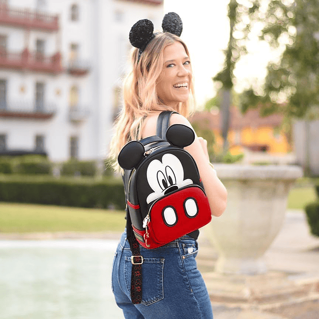 Mochila Para Mujer | Mochila Mickey Mouse Con Llavero | Lind