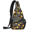 Honeycomb Bee Sling Bag Crossbody Viaje Senderismo Bolsas Mi