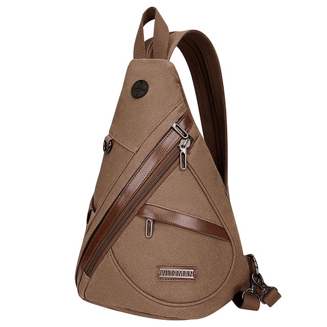 Bolso bandolera de lona para hombres y mujeres, mochila conv